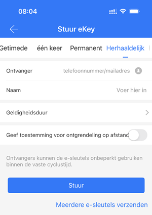TTlock eKeyGHerhaaldelijk1